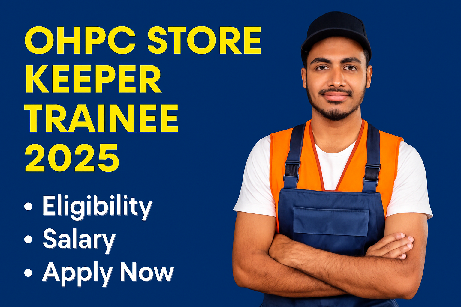 OHPC Store Keeper Trainee Recruitment 2025: Eligibility, Salary, and Application Guide
