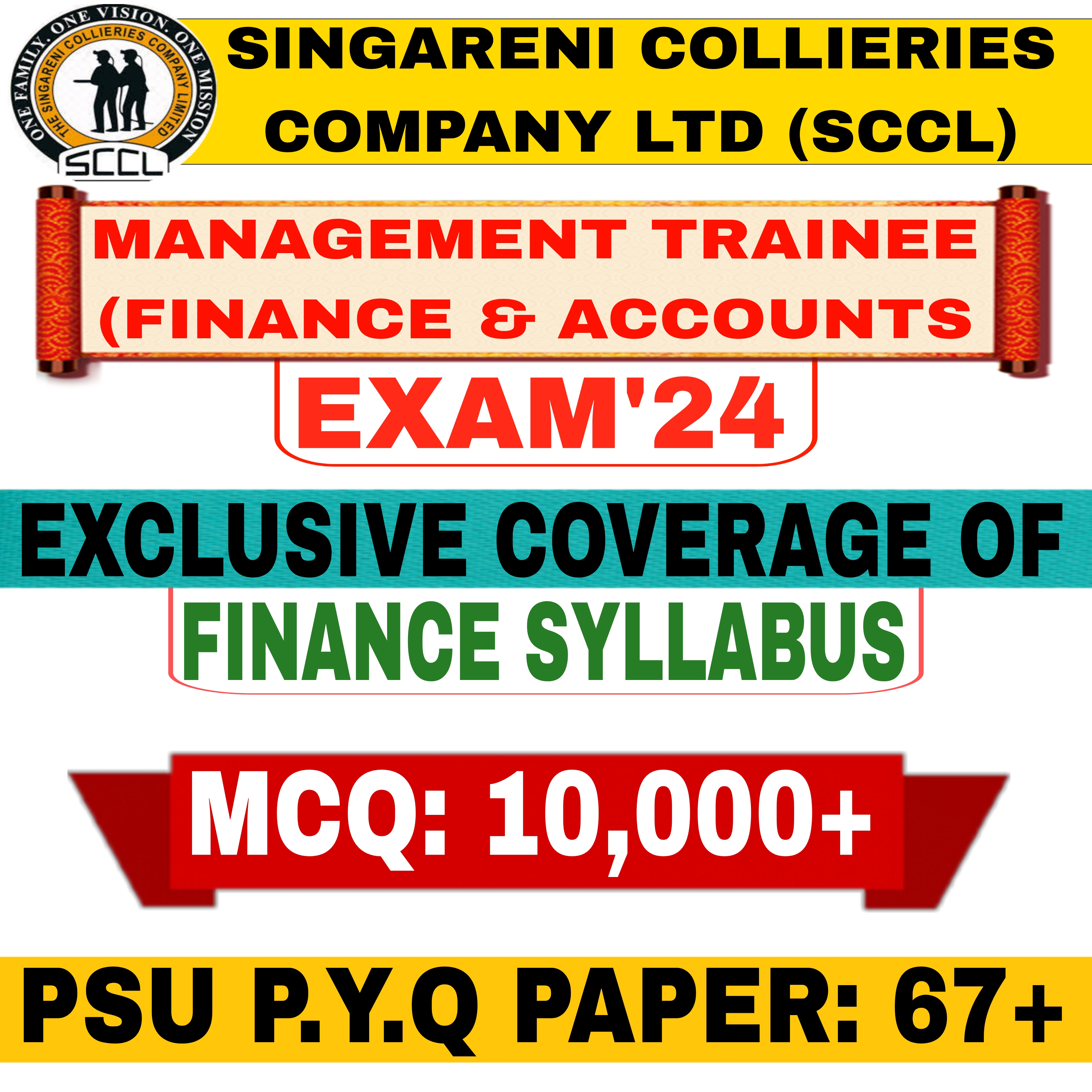 SCCL Management Trainee (F&A) Exam 2024