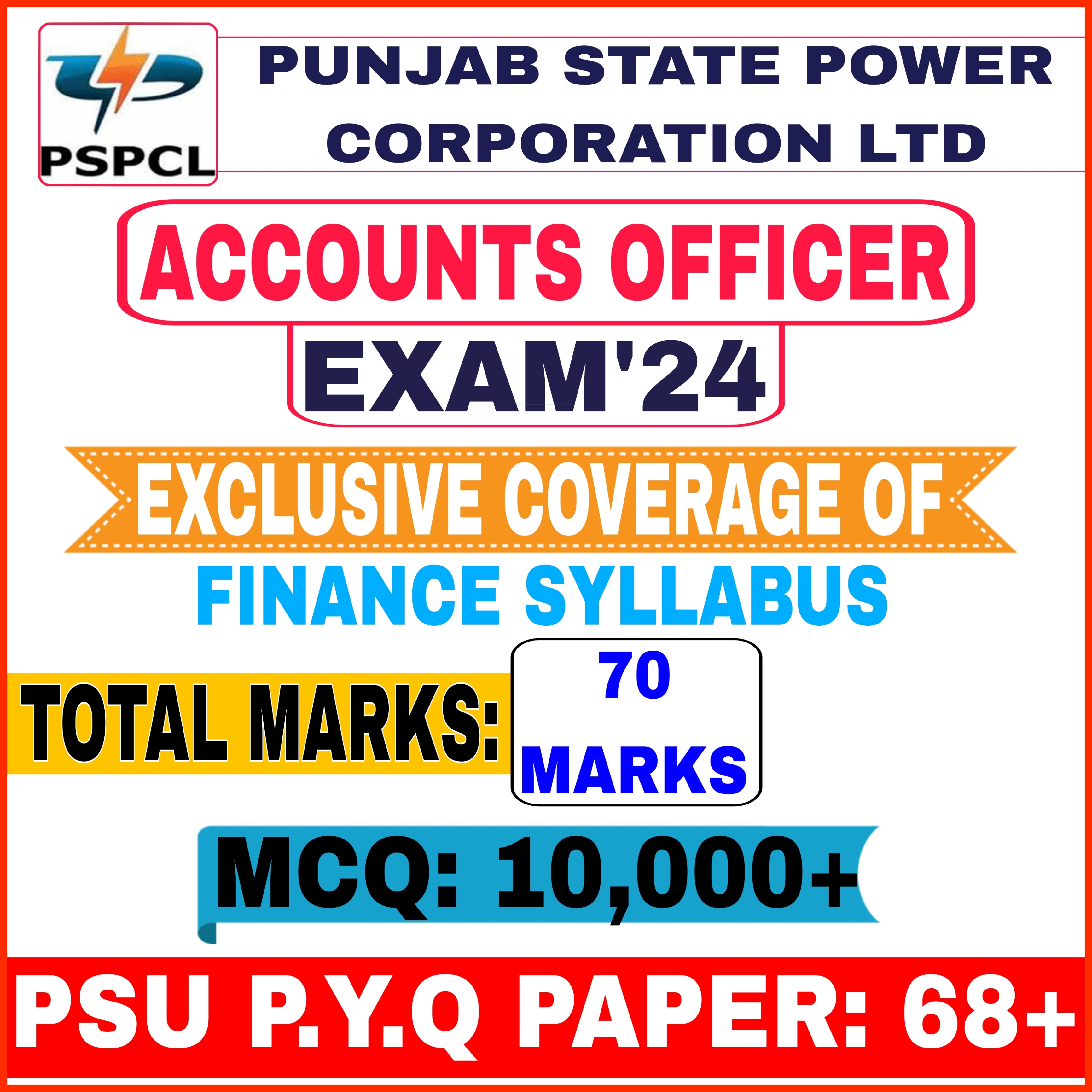 PSPCL (Punjab State Power Corporation Ltd) Accounts Officer Exam 2024