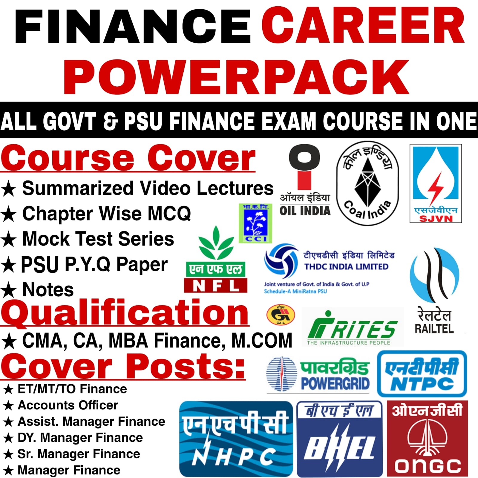 All-in-One PSU & Govt Finance Exam Course – Videos, MCQ, Notes, PYQ and Test Series