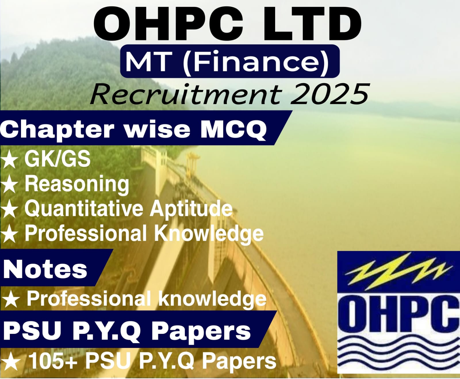 OHPC MT Finance Chapter Wise MCQ, Notes & PSU Previous Year Question Paper (e-book) 2025