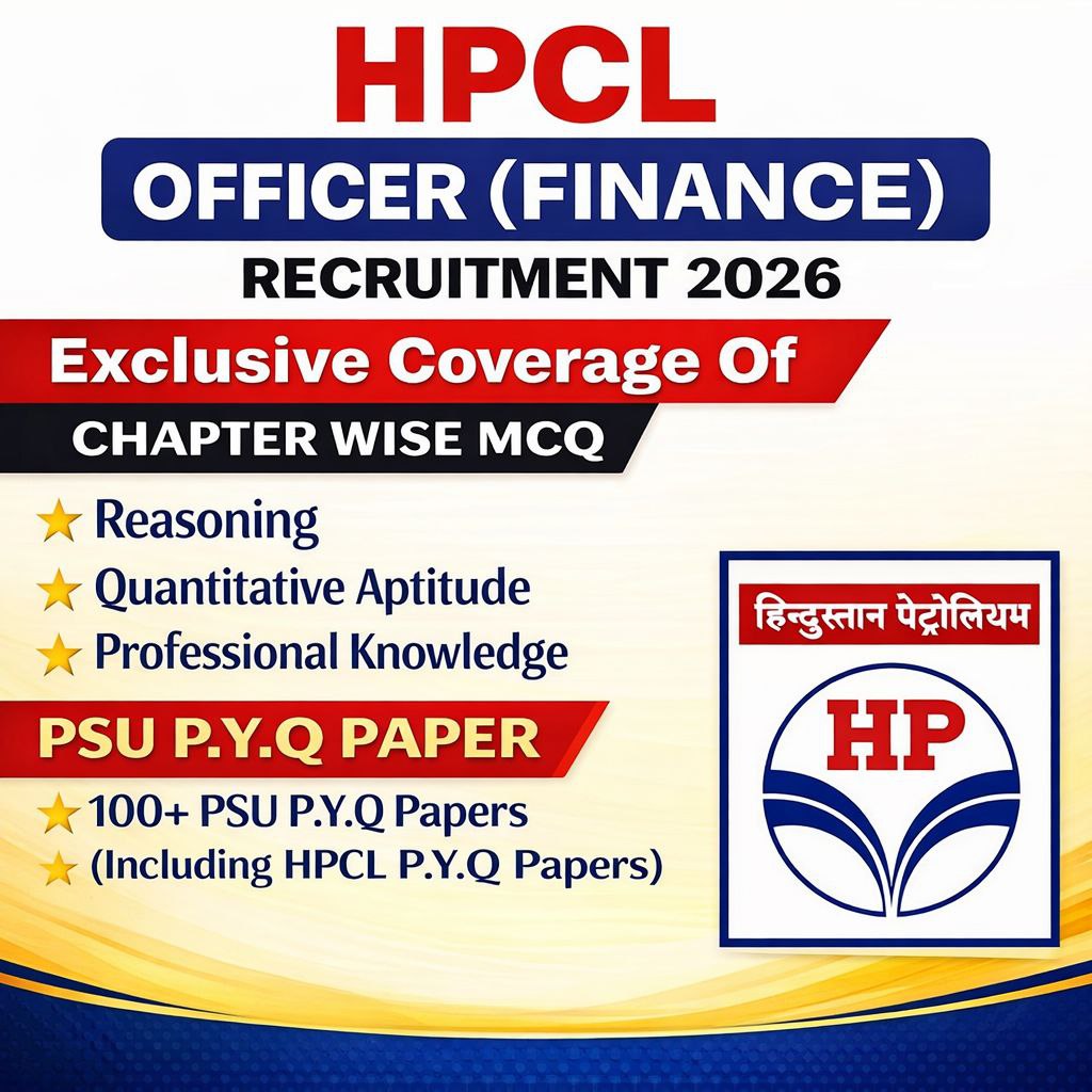 HPCL Officer Finance Chapter Wise MCQ & PSU Finance Previous Year Question Paper Exam 2026