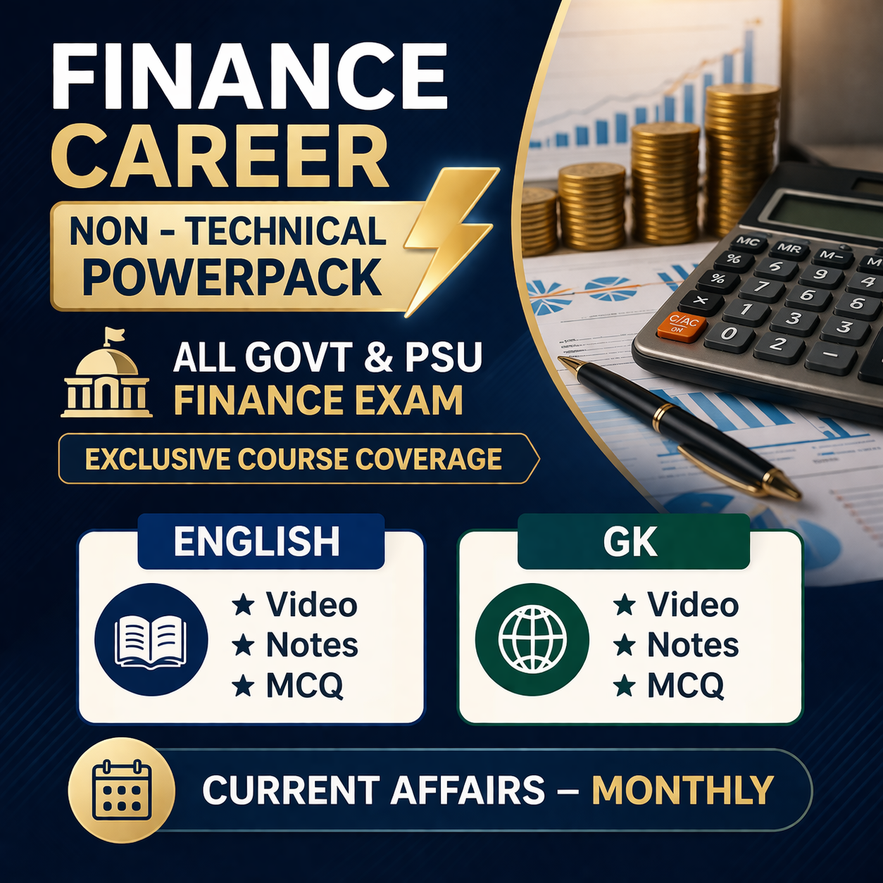 Non-Technical Course for PSU & Govt Finance Exams 2026 | GK, English & Current Affairs