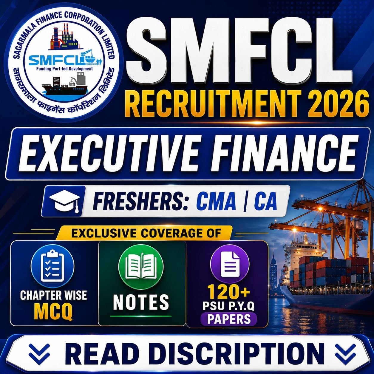 SMFCL Executive Finance Chapter Wise MCQ, Notes & PSU Previous Year Question Paper (e-book) 2026