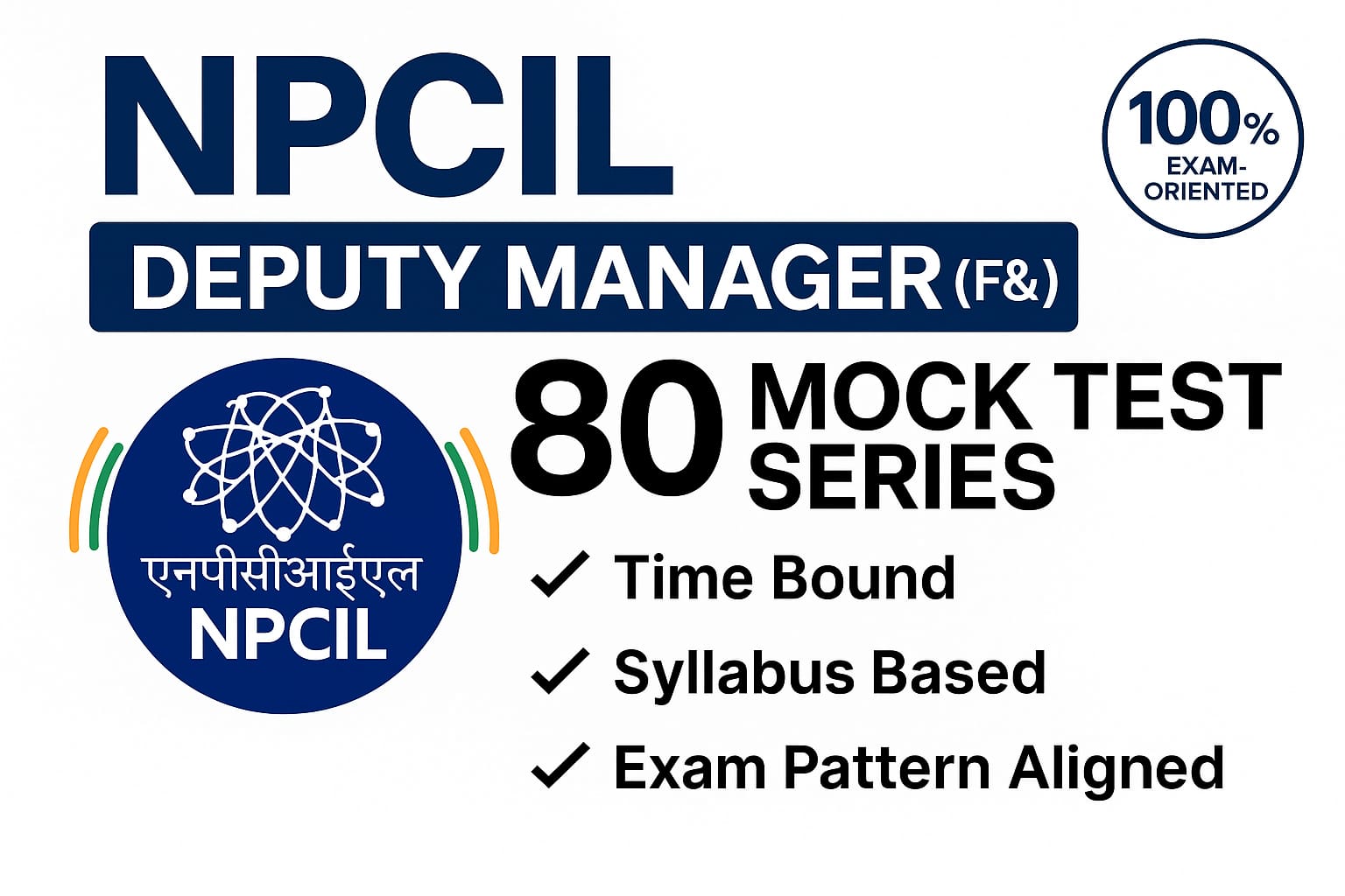 NPCIL Dy Manager (F&A) mock test 2025