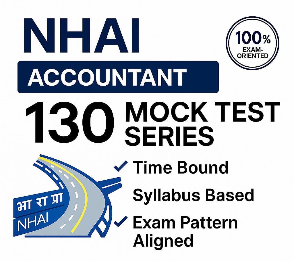 NHAI Accountant Mock Test 2025