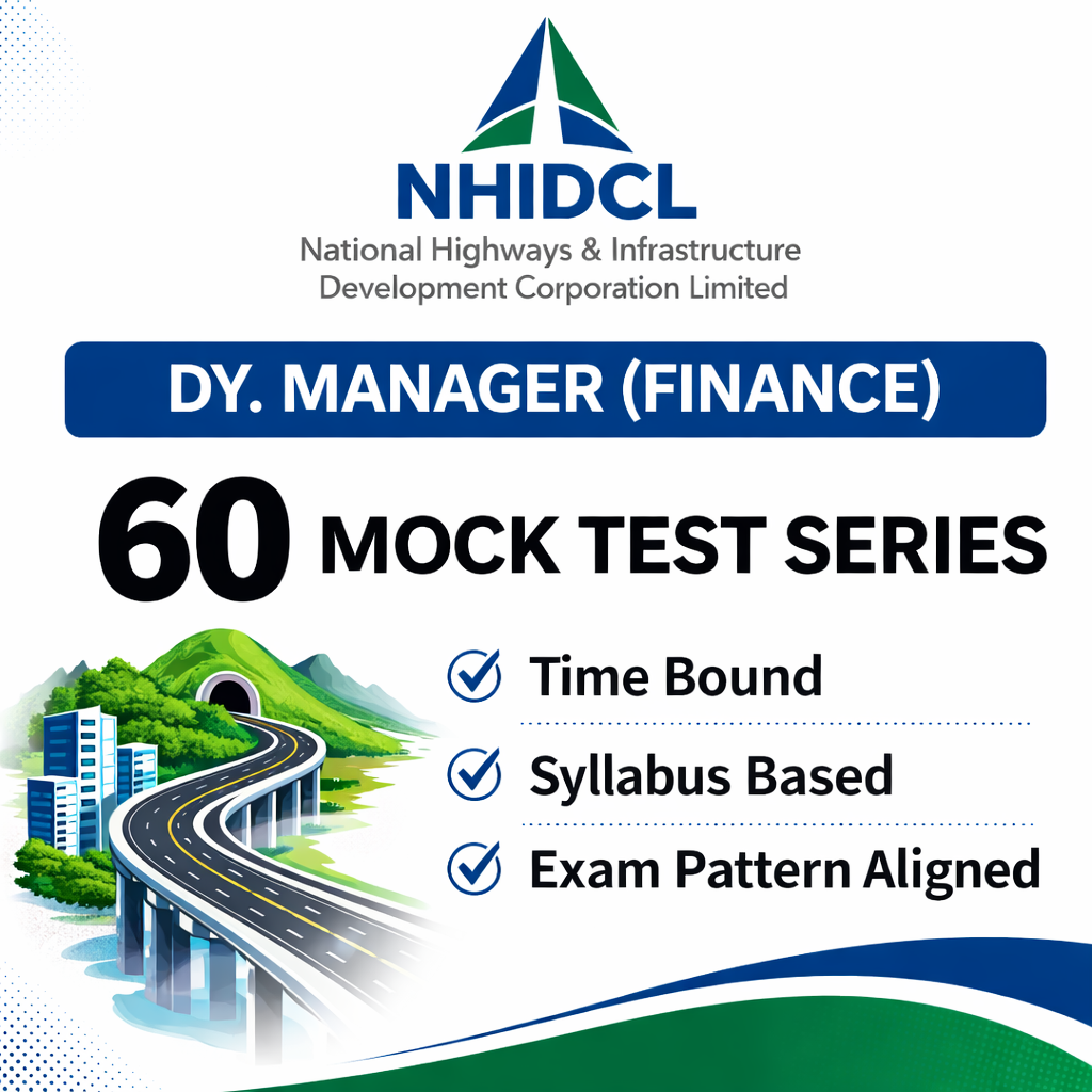 NHIDCL Dy Manager Finance Mock Test 2026