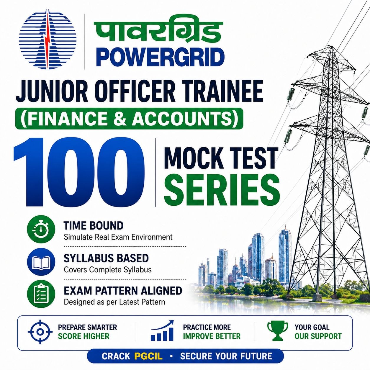 Powergrid (PGCIL) JOT (F&A) Mock Test 2026