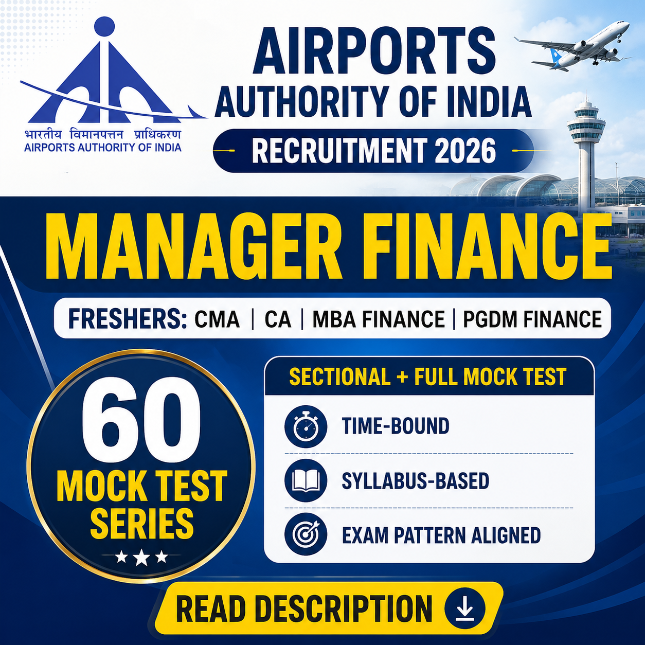 AAI Manager Finance Mock Test 2026